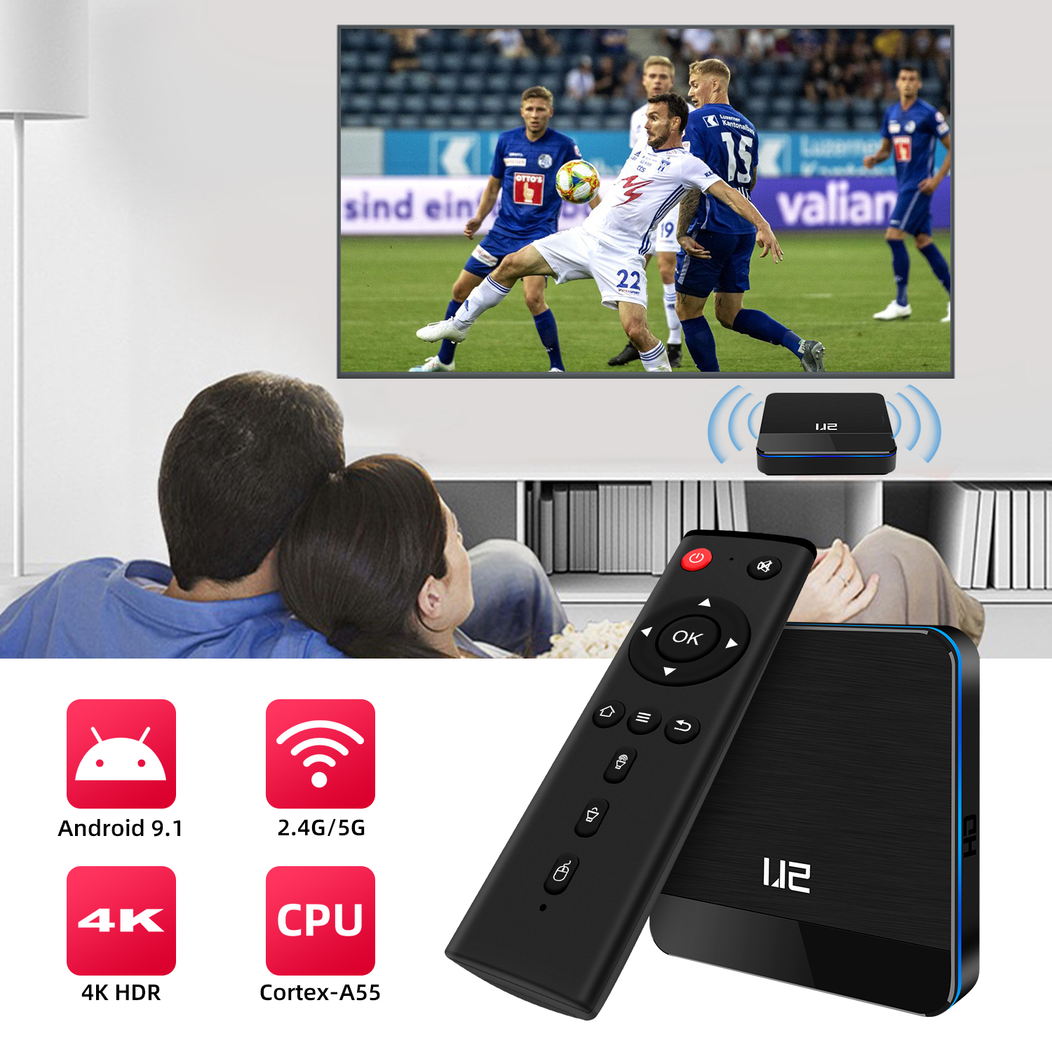 Bestseller gratis android Descargar google play Store AmlogicS905X3 TV BOX con Kodi 18,6
