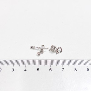 Pendentif en argent WENCHI 10213 S925 avec perles rondes de 8 à 10 mm, accessoires de perles DIY, boucle vide pour collier - Product Image 4