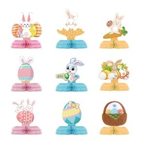 Abanicos Decorativos de Papel con Forma de Conejo para Pascua, Adornos de Panal, Más Vendidos - Product Image 3