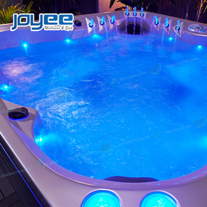 JOYEE Brand New Family Hydro Bath Whirlpools Acrylique Balboa <span class=keywords><strong>Spa</strong></span> <span class=keywords><strong>Piscine</strong></span> 5 Adultes Bain à remous <span class=keywords><strong>avec</strong></span> LED Corner Strip Light - Product Image 5