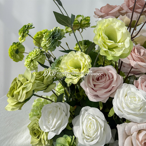 Fábrica de Flores Artificiales DKB, Decoraciones Personalizadas para Bodas en Interiores y Exteriores, Hilera de Flores Artificiales de Seda de Primera Calidad - Product Image 4