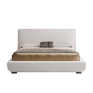 High-Quality Modern Minimalist Solid <b>Pine</b> Wood & Plywood Noise-Reducing Double <b>Bed</b> for Bedroom - Product Image 3