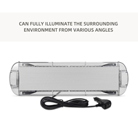 Barre lumineuse LED TIR mini slim de 30 pouces, ambre, bleu, rouge, vert, blanc froid, lampe d'avertissement pour la modification