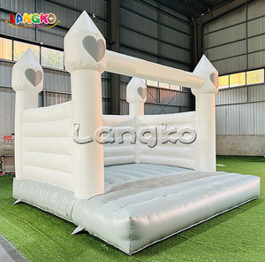 Châteaux gonflables en PVC de couleur claire, <span class=keywords><strong>mini</strong></span> château gonflable avec toboggans et piscine à balles pour enfants - Product Image 2