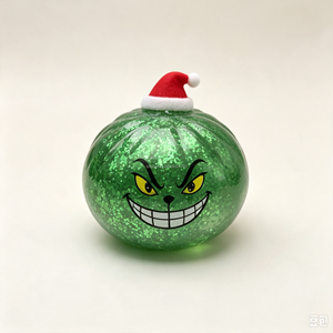 Juguete Antiestrés de Silicona con Forma de Mini Grinch Luminoso de Pectina y Maltosa, Estilo Navideño, Grinch de Pelo Verde, Unisex, Ciego - Product Image 6