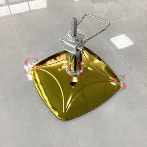 ฐานเก้าอี้ตัดผมโลหะหรูหราสีทอง/เงิน พร้อมอะไหล่ปั๊มไฮดรอลิก ขายส่ง - Product Image 1