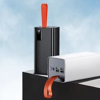 Batterie externe grande capacité 50000 mAh avec 4 ports USB et affichage numérique LED, Powerbank 80000 mAh 100000 mAh, Station d'alimentation extérieure