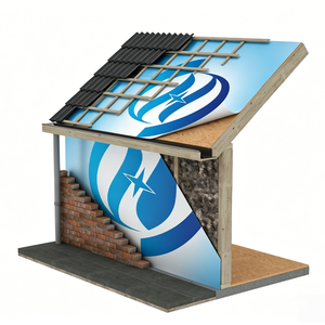 <span class=keywords><strong>Membrane</strong></span> respirante imperméable SoHi Membrana Anticondens pour structure en bois et en acier comme Tesla - Product Image 3