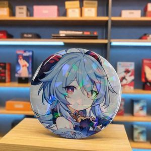 Botones Redondos Personalizados de Metal Lenticular de 32mm, 37mm, 44mm, 58mm, Insignias de Hojalata para Camisetas con Diseños de Anime - Product Image 2