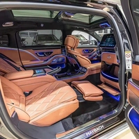 Siège arrière électrique multifonctionnel en cuir de luxe avec accoudoir et bureau pour Mercedes-Benz Classe S W223