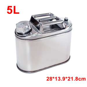 Réservoir <span class=keywords><strong>de</strong></span> carburant en acier inoxydable 5L pour motos camions voitures-réservoir <span class=keywords><strong>de</strong></span> stockage d'essence - Product Image 2