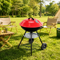 Barbecue portable pliable de style coréen moderne en fer, de qualité supérieure, luxueux, à hauteur réglable, pour l'extérieur