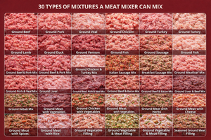 Macchina Miscelatrice per Carne ad Alta Efficienza per Produzione di Salsicce, Tritato e Carne Macinata - Product Image 3