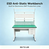 Table de travail ESD ignifuge et antistatique ODM CE en gros pour la ligne de production d'assemblage électronique SMT