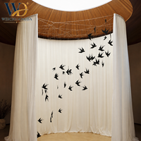 Arche de mariage incurvée en fer forgé, support de toile de fond, cadre de rideau, décoration de scène de cérémonie de mariage en extérieur, décoration d'événements et de fêtes