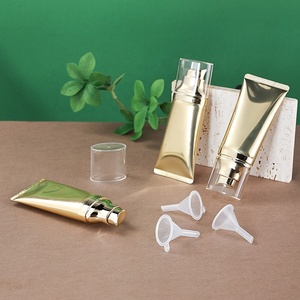 <span class=keywords><strong>LESO</strong></span> New Arrival Prêt à Expédier Soft Tube ABL High Light Oval Soft Tube avec Ariless Pump et clear Pump pour Skincare Serum - Product Image 4