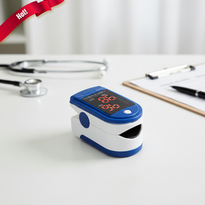 Moniteur <span class=keywords><strong>de</strong></span> fréquence cardiaque et d'oxygène sanguin à domicile avec affichage LED tricolore bleu, blanc et jaune, arrêt automatique - Product Image 6