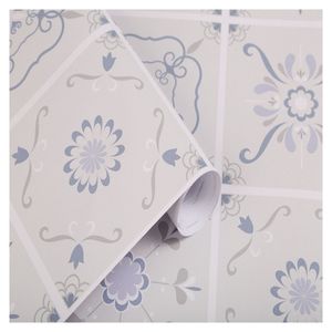 Modern Style Embossed Anti-Static PVC Peel and Stick Waterproof <strong>Tile</strong> Wallpaper <strong>Stickers</strong> for <strong>Bathrooms</strong> - Product Image 4