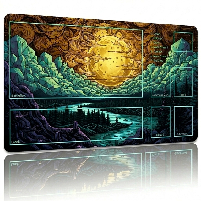 Custom Anime Gaming Playmat Oversized Cute Design for Board Games and Poker Table Mat