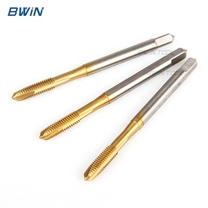 BWIN Nhà Máy OEM Bán Buôn M6x1 <span class=keywords><strong>HSS</strong></span> Co Ti Tráng Xoắn Ốc Mũi Nhọn Vòi Máy Sáo Vít Tap - Product Image 3