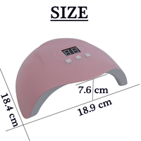 Lampe à ongles UV LED professionnelle SUN X3 haute puissance 54W avec USB 5V, trois minuteurs, portable pour gels d'ongles des mains et des pieds