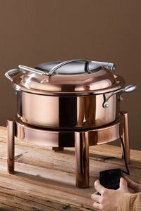 Juego de Utensilios de Cocina para Buffet Liyunda, Calentador de Comida tipo Chafing Dish, Acero Inoxidable, 6L, Dorado, para <span class=keywords><strong>Restaurante</strong></span> - Product Image 6