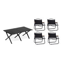 Table pliante rectangulaire d'extérieur en acier au carbone pour barbecue, camping, pique-nique, marché nocturne, utilisation portable