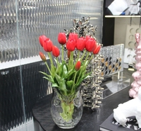 Tulipe en silicone Fleurs artificielles pour l'obtention du diplôme Fête des mères Pâques Noël Nouvel An Halloween Populaire pour les fêtes