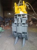 RIBETTER Grappin rotatif à 360 degrés pour ferraille en acier avec moteur et engrenage, ouverture de mâchoire de 2400 mm pour excavatrices Komatsu/Kubota de 3 à 50 tonnes