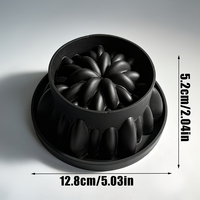 Moule en silicone 3D en forme de fleur de qualité alimentaire Candyer, moule à gâteau mousse en forme de feu d'artifice, moule de cuisson DIY pour bougies et résine faites maison