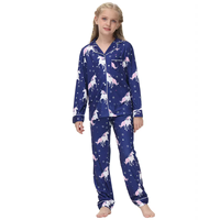 Ensemble de pyjama personnalisé avec logo pour bébés filles, vêtements de nuit respirants à manches longues 2 pièces, ensemble de pyjama pour tout-petits