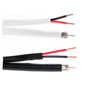 Weiß pvc 50 ohm rg6 koaxialkabel 2,5 c-2c koaxialkabel