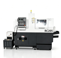 Tour CNC horizontal à double broche 5 axes haute vitesse RC205 avec système CNC Fanuc Syntec pour traitement automatique