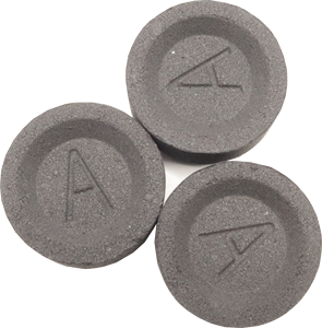 Charbon à chicha AI <span class=keywords><strong>Fakher</strong></span> Pure Fruit Wood 33mm, allumage rapide, sans fumée, cendres blanches, charbon à chicha 33mm - Product Image 1