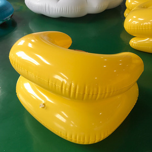 Canapé gonflable pour enfants, ours jaune, siège de bain pour bébé en PVC, siège gonflable pour la maison - Product Image 4
