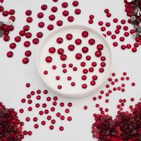 Passionele 5mm Ruby Epoxyhars Diamantvormige Centrale Gat Naai Strass Steentjes Eeuwigheidsband Sieraden Findings Supply YAXI Model