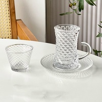 Verres à thé marocains avec coffret cadeau ensemble de tasses à thé de luxe impression personnalisée verres à thé à eau et à vin ou tasses