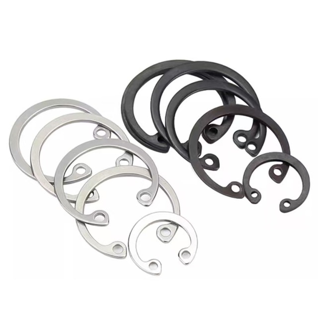 GB893 Internal Circlips C-Type Retaining Rings, 304 Stainless Steel & 65Mn Internal Hole Snap Rings for Bore Groove Fixing