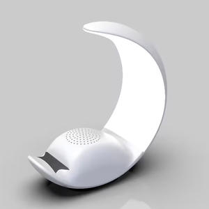 แฟชั่นรูปดวง<span class=keywords><strong>จันทร์</strong></span>มัลติฟังก์ชั่น<span class=keywords><strong>เพลง</strong></span>ไฟ LED ลําโพงฟันสีฟ้าพร้อมที่วางโทรศัพท์ - Product Image 4