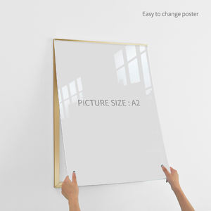 Cadre photo économique en aluminium A3 A4 A5 - Boîte lumineuse à bord fin BOZE pour menu, <span class=keywords><strong>avis</strong></span>, travaux d'étudiant, installation rapide - Product Image 6