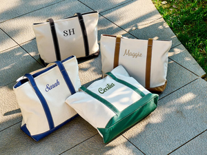 Borsa Personalizzata Ricamata per Damigelle, Regalo di Nozze, Borsa da Spiaggia in Tela Stile Classico per Donne - Product Image 2