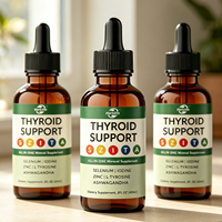 Grossiste OEM ODM Usine Marque Privée Premium Iode Liquide 60ml Complément Herbal Gouttes de Soutien Thyroïdien Bien-être Quotidien Santé