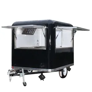 2.5 metere square Double axle Donuts car/Fried cart and used for ice cream,coffee camping trailer