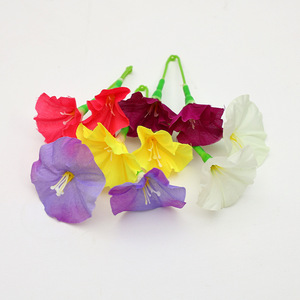 Flores Artificiales de Gloriosa de 10 cm, Flor de Seda de Alta Simulación, Decoración para Bodas, Accesorios para Exteriores - Product Image 1