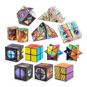 Đồ Chơi Giảm Căng Thẳng Bán Chạy Hộp Chuyển Đổi Hình Rèn Luyện Trí Não Khối Lập Phương Ma Thuật Từ Tính Hình Học Vô Cực 3D Cho Trẻ Em Người Lớn - Product Image 6