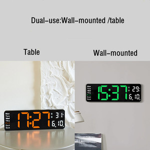 Wholesale Large Digital Wall Clock Remote Control Temp Date Week Display <b>Timer</b> Countdown Table Wall-mounted Dual Alarms LED - Product Image 2