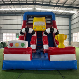 2026 Nuevo y Popular Tobogán Hinchable Comercial <span class=keywords><strong>de</strong></span> Doble Pista con Diseño <span class=keywords><strong>de</strong></span> Coche <span class=keywords><strong>de</strong></span> Carreras para la Diversión <span class=keywords><strong>de</strong></span> los Niños - Product Image 2