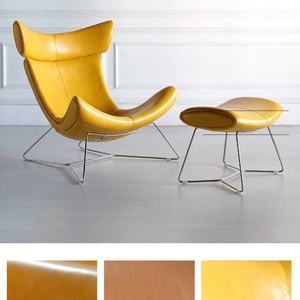 أثاث المنزل الحديثة جلدية مصمم غرفة المعيشة إيمولا الترفيه كرسي أريكة فردي صالة الرئاسة والعثمانية - Product Image 4