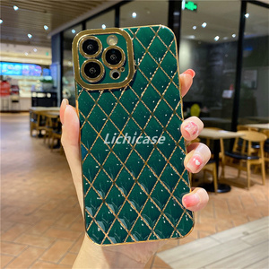 Ốp điện thoại di động hình học mạ sáng bóng cho realme C11 2021 C20 c20a Vỏ chống trầy xước - Product Image 3