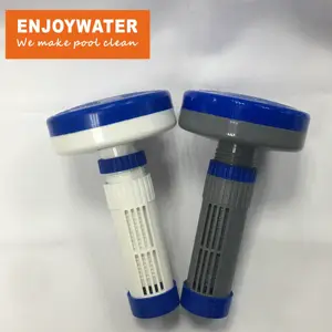 Alimentador dispensador de productos químicos flotante de piscina ajustable de lujo para spa y bañera de hidromasaje piscinas pequeñas para bromo de cloro de 1 pulgada